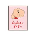Picture of Badass Babe _GroupedProduct_Rectangle_Portrait_Canvas_Framed_
