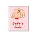 Picture of Badass Babe _GroupedProduct_Rectangle_Portrait_Canvas_Framed_