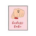 Picture of Badass Babe _GroupedProduct_Rectangle_Portrait_Canvas_Framed_