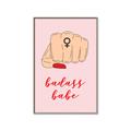 Picture of Badass Babe _GroupedProduct_Rectangle_Portrait_Canvas_Framed_