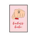 Picture of Badass Babe _GroupedProduct_Rectangle_Portrait_Canvas_Framed_