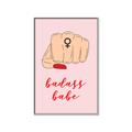 Picture of Badass Babe _GroupedProduct_Rectangle_Portrait_Canvas_Framed_