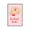 Picture of Badass Babe _GroupedProduct_Rectangle_Portrait_Canvas_Framed_