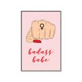 Picture of Badass Babe _GroupedProduct_Rectangle_Portrait_Canvas_Framed_