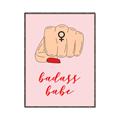 Picture of Badass Babe _GroupedProduct_Rectangle_Portrait_Canvas_Framed_