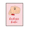 Picture of Badass Babe _GroupedProduct_Rectangle_Portrait_Canvas_Framed_