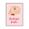 Picture of Badass Babe _GroupedProduct_Rectangle_Portrait_Canvas_Framed_