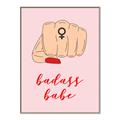 Picture of Badass Babe _GroupedProduct_Rectangle_Portrait_Canvas_Framed_