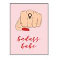 Picture of Badass Babe _GroupedProduct_Rectangle_Portrait_Canvas_Framed_