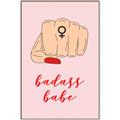 Picture of Badass Babe _GroupedProduct_Rectangle_Portrait_Canvas_Framed_