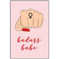 Picture of Badass Babe _GroupedProduct_Rectangle_Portrait_Canvas_Framed_