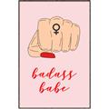 Picture of Badass Babe _GroupedProduct_Rectangle_Portrait_Canvas_Framed_