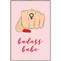 Picture of Badass Babe _GroupedProduct_Rectangle_Portrait_Canvas_Framed_