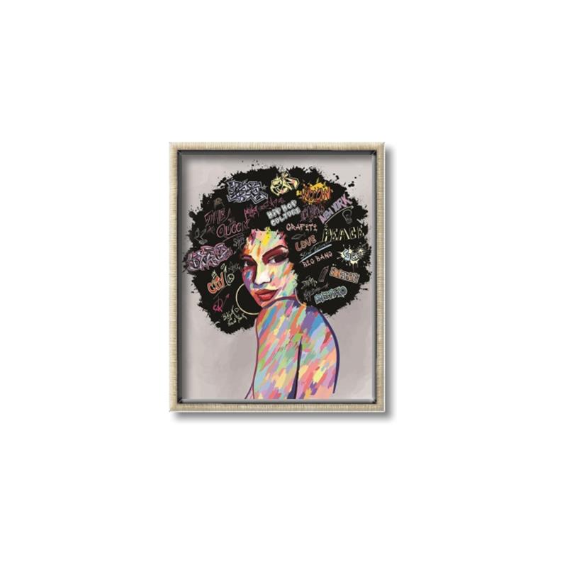 Picture of Graffiti Girl _GroupedProduct_Rectangle_Portrait_Canvas_Framed_
