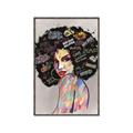 Picture of Graffiti Girl _GroupedProduct_Rectangle_Portrait_Canvas_Framed_