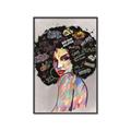 Picture of Graffiti Girl _GroupedProduct_Rectangle_Portrait_Canvas_Framed_