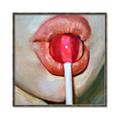 Picture of Lollipop Lips _GroupedProduct_Square_Canvas_Framed_