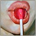 Picture of Lollipop Lips _GroupedProduct_Square_Canvas_Framed_