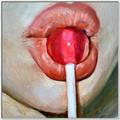 Picture of Lollipop Lips _GroupedProduct_Square_Canvas_Framed_