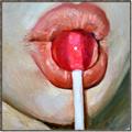 Picture of Lollipop Lips _GroupedProduct_Square_Canvas_Framed_