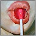 Picture of Lollipop Lips _GroupedProduct_Square_Canvas_Framed_