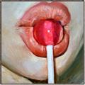 Picture of Lollipop Lips _GroupedProduct_Square_Canvas_Framed_
