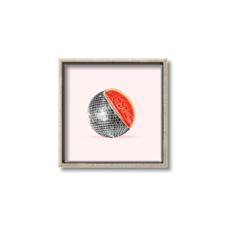 Picture of Watermelon Disco Ball  _GroupedProduct_Square_Canvas_Framed_