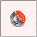 Picture of Watermelon Disco Ball  _GroupedProduct_Square_Canvas_Framed_