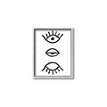 Picture of Three Eyes _GroupedProduct_Rectangle_Portrait_Canvas_Framed_