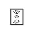 Picture of Three Eyes _GroupedProduct_Rectangle_Portrait_Canvas_Framed_