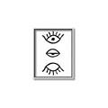 Picture of Three Eyes _GroupedProduct_Rectangle_Portrait_Canvas_Framed_