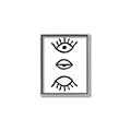 Picture of Three Eyes _GroupedProduct_Rectangle_Portrait_Canvas_Framed_