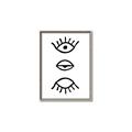 Picture of Three Eyes _GroupedProduct_Rectangle_Portrait_Canvas_Framed_