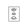 Picture of Three Eyes _GroupedProduct_Rectangle_Portrait_Canvas_Framed_