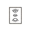 Picture of Three Eyes _GroupedProduct_Rectangle_Portrait_Canvas_Framed_