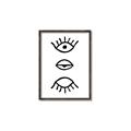 Picture of Three Eyes _GroupedProduct_Rectangle_Portrait_Canvas_Framed_