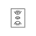 Picture of Three Eyes _GroupedProduct_Rectangle_Portrait_Canvas_Framed_