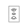 Picture of Three Eyes _GroupedProduct_Rectangle_Portrait_Canvas_Framed_