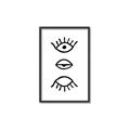 Picture of Three Eyes _GroupedProduct_Rectangle_Portrait_Canvas_Framed_