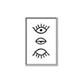 Picture of Three Eyes _GroupedProduct_Rectangle_Portrait_Canvas_Framed_