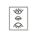 Picture of Three Eyes _GroupedProduct_Rectangle_Portrait_Canvas_Framed_