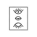 Picture of Three Eyes _GroupedProduct_Rectangle_Portrait_Canvas_Framed_