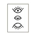 Picture of Three Eyes _GroupedProduct_Rectangle_Portrait_Canvas_Framed_