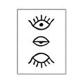 Picture of Three Eyes _GroupedProduct_Rectangle_Portrait_Canvas_Framed_