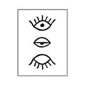 Picture of Three Eyes _GroupedProduct_Rectangle_Portrait_Canvas_Framed_