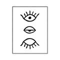 Picture of Three Eyes _GroupedProduct_Rectangle_Portrait_Canvas_Framed_