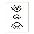 Picture of Three Eyes _GroupedProduct_Rectangle_Portrait_Canvas_Framed_