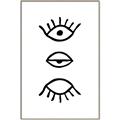 Picture of Three Eyes _GroupedProduct_Rectangle_Portrait_Canvas_Framed_