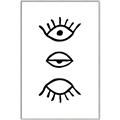 Picture of Three Eyes _GroupedProduct_Rectangle_Portrait_Canvas_Framed_