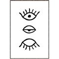 Picture of Three Eyes _GroupedProduct_Rectangle_Portrait_Canvas_Framed_